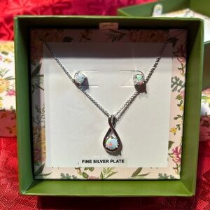 Necklace and earrings